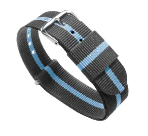 Smoke Sky Grey Blue Nylon NATO® style 20mm Watch Band