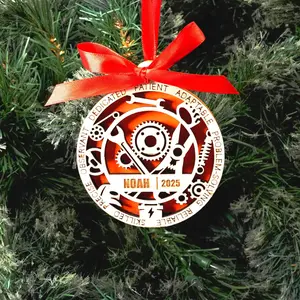 Personalized Mechanic Christmas Ornament – Gift for Mechanic, Auto Technician, Diesel Mechanic, Mechanical Engineer