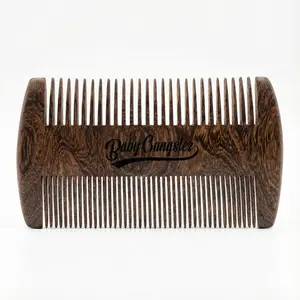 BabyGangster Handmade Sandalwood Anti-Static Pocket Comb