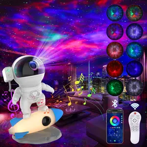 FlyEagle Astronaut Galaxy Projector, Calming Bluetooth Star Light with White Noise & App, Zen Night Light for Nursery, Yoga, Bedrooms | Remote Control & Ceiling Projection