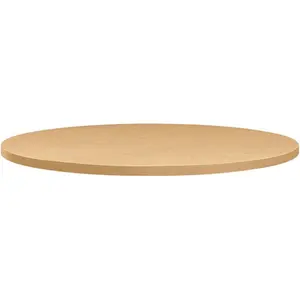 The HON HONBTRND36NDD 36 in. Between Laminate Round Table Top, Natural Maple
