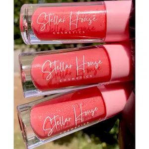 Pink Cupcake Lip Gloss- Butter Gloss- “Frosty Rose” -Smoothing Mango Butter- Non sticky lip gloss- Moisturizing Coconut Oil- Vegan - Cruelty Free - lipgloss -Makeup Lip Care Hydrating- Hibiscus oil Infused Brightening -