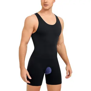 Mens Sleeveless Full Body Shaper Underwear Slimming Compression Bodysuit Shapewear Tummy Control Fajas Para Hombres
