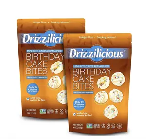 Drizzilicious Mini Rice Cakes, Birthday Cake Flavored, Rice Crisps 2-Pack