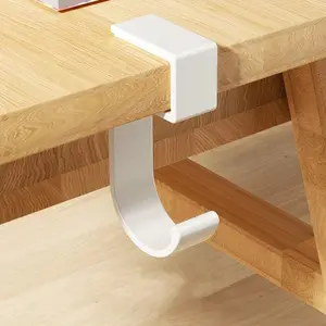 Punch Free S Shaped Desk Hook for Bags, 1 Count Space Saving Desk Side Hanging Organizer, Desk Hanging Hook for Home & Office, Hangable Tools, Table Hook