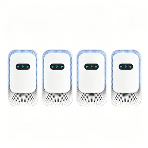 Air Ionizers (4 Pack）- Plug In Negative Ion Air Purifiers - Quiet Air Freshener for Home, Bedroom, Office, Basement - Portable Air Purifier Odor, Smoke, Dust, Pet Smell - Mini Air Cleaner White gifts fathersdaygift