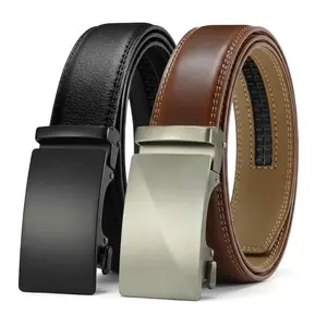Leather Ratchet Belt Men 2 Pack - Customizable Fit, Effortless Style (35mm)