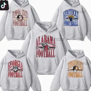 Custom University Sport Grey Vintage Football Crewneck Sweatshirt, Hometown Teams Shirt Football Retro Shirt, For Women, For Men, Classic T-Shirt All Teams Football, Gifts For Football Fan Sport 9ME