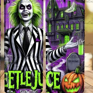 Beetlejuice 20oz Tumbler - Perfect for Your Beverage Needs - Bottle, Drinkware
