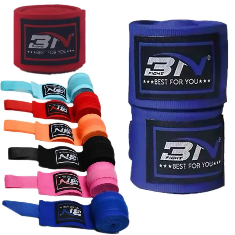 Professional 196  Inch Hand Wraps for Boxing Muay Thai MMA Elastic Bandages for Men & Women -Pair