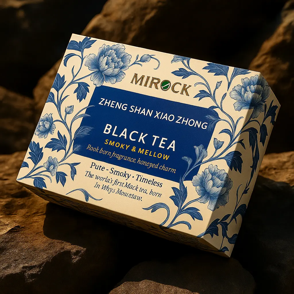 MIROCK | Blue & White Collection | Lapsang Souchong Black Tea | Large (12 Sachets)