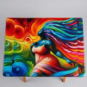 Color In Motion - Vibrant Abstract Artwork with Dynamic Rainbow Colors and Flowing Design