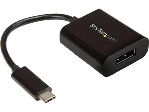 StarTech.com CDP2DP USB-C to DisplayPort Adapter - 4K 60Hz - Black - USB 3.1 Type-C to DisplayPort Adapter - USB C Video Adapter (CDP2DP)