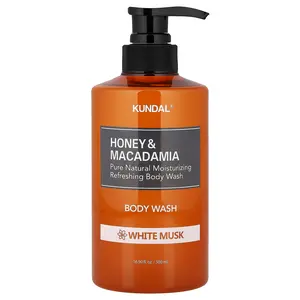 Kundal Body Wash, White Musk, Honey & Macadamia, 16.9 fl oz (500 ml)