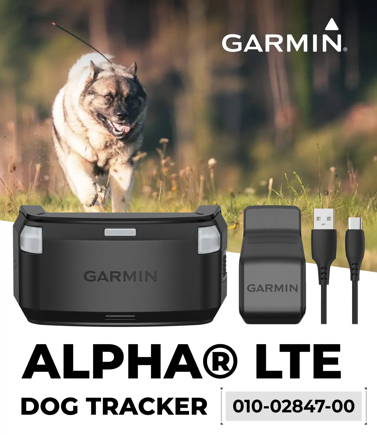 Garmin Alpha LTE GPS Dog Tracker - Rugged, Multi-GNSS, 18 Hours Battery Life, Includes Batteries - Wearable4U Bundle for Hiking, Hunting