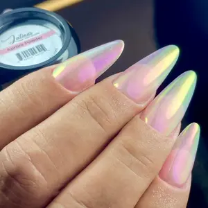 Aurora  Pearl  AB Chrome Nail Powder Latinas Nail Studio- Long-Lasting, Eco-Friendly & Cost-Effective