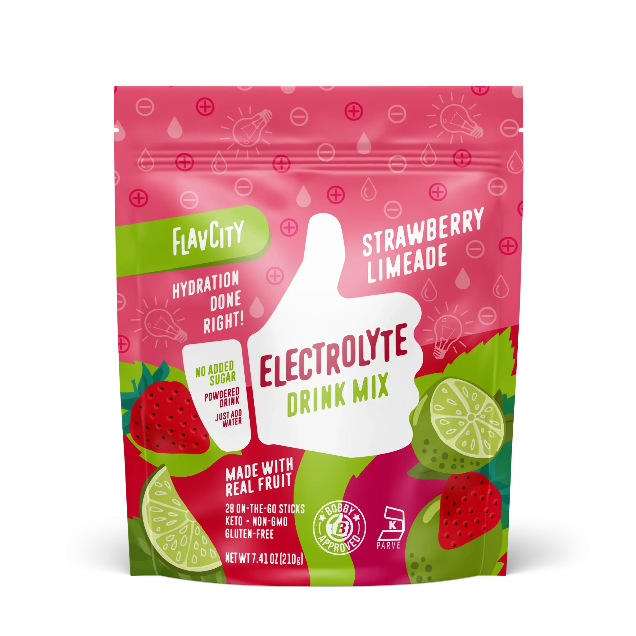 Strawberry Limeade Electrolyte Mix - 28 pack Beverage Fruit Powder Strawberry Limeade Electrolyte Mix - 28 pack Beverage Fruit Powder