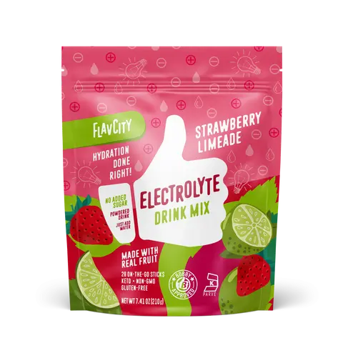 Strawberry Limeade Electrolyte Mix - 28 pack Beverage Fruit Powder
