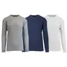 3-Pack Men's Waffle-Knit Long Sleeve Crew Neck Thermal Shirts