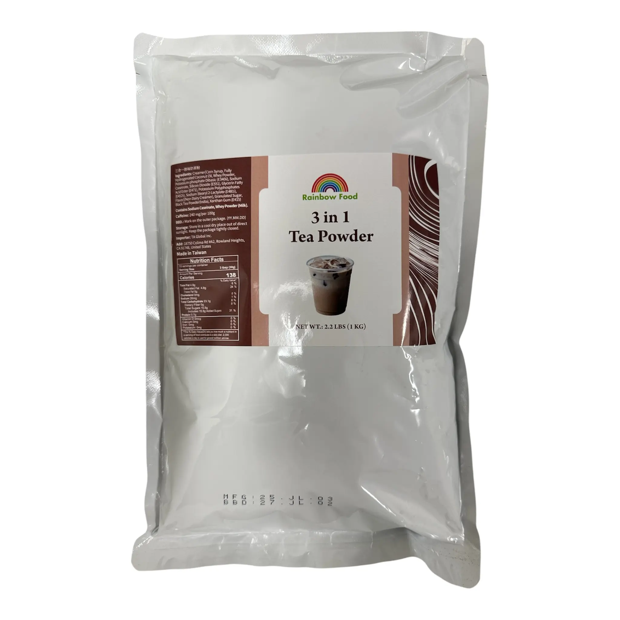 All in One Milk Tea Powder for Bubble Tea & Baking 2.2 lbs per Bag Ideal for Boba Tea Slushies and Drinks