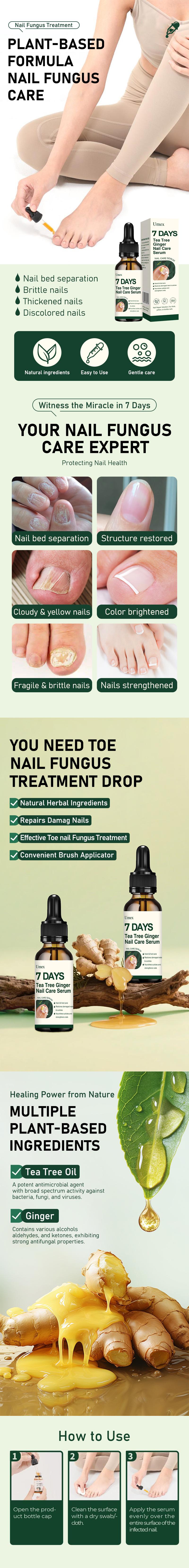 Special Effect Toenail Care Solution, Extra Strength Nail Serum, Triple Action Formula for Damaged Nails Care & Healthy Looking Nails