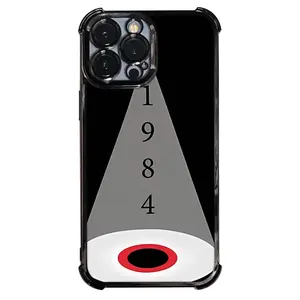 Phone Case: 1PC 1984 George Orwell Cone Phone Case Electroplating Process Protective Cover with Reinforced Cushioning And Collision Prevention Suitable for iPhone Various Models17 16 15 14 13 Pro Max Cover