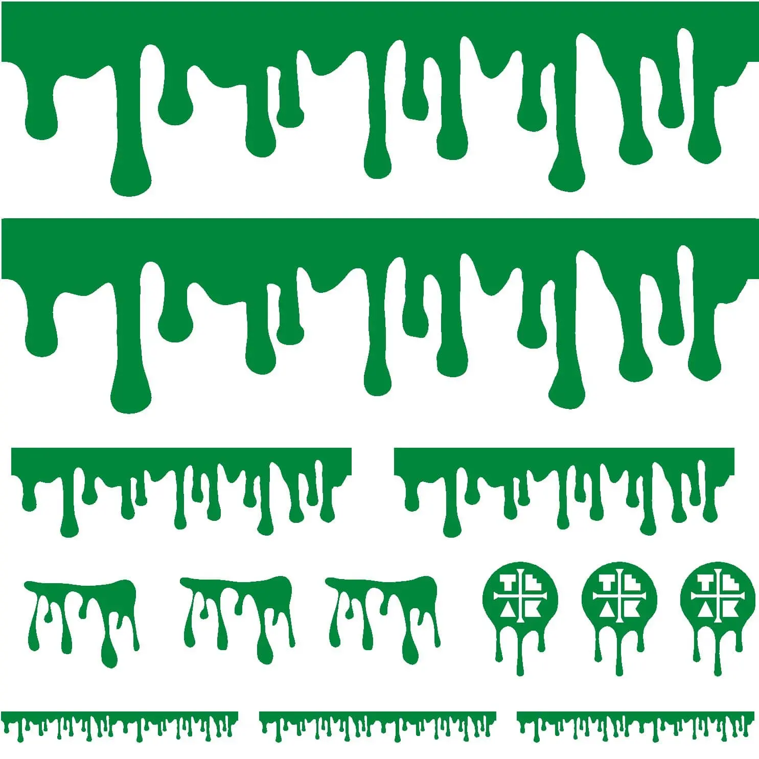 DIY Slime Drip Stickers from Ramps/Deck (Extra Large 11" Sticker Sheet)