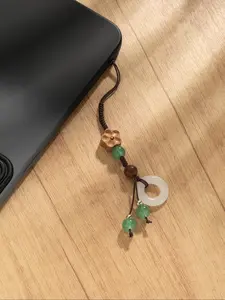 Vintage Flower & O-ring Design Floral Phone Chain, Elegant Simple Phone Lanyard, Bag Charm for Women & Men