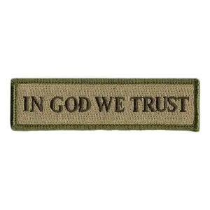 In GOD WE Trust Morale Patches (Back Of Hat)