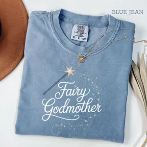 Comfort Colors Fairy Godmother Shirt, Godmother Gift Tee, Baptism Proposal Shirt, Mothers Day Godmother Gift