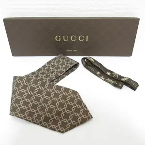 Pre-owned GUCCI Silk Small Leather Goods Tie