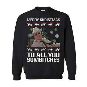 Old movie Ugly Christmas Sweater Chicano Clothing Lowrider Style Chicana Art Gangster Clothes Cholo Outfit Cotton Fabric Unisex Hoodie for Men and Women Long Sleeve Casual Streetwear MXC2211