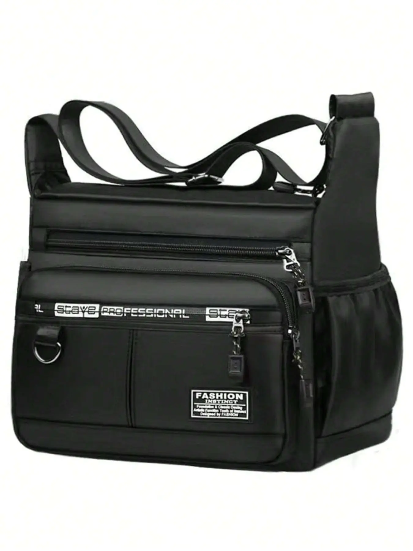 Large Capacity Men's Multi-Functional Office Commuting Shoulder Messenger Bag – Waterproof, Multi-Pocket, Convertible to Backpack or Crossbody, Ideal for Business, Travel & Daily Use