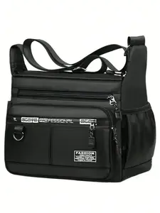 Large Capacity Men’s Multi-Functional Shoulder Bag – Waterproof, Multi-Pocket, Convertible to Backpack or Crossbody, Ideal for Business, Travel & Daily Use