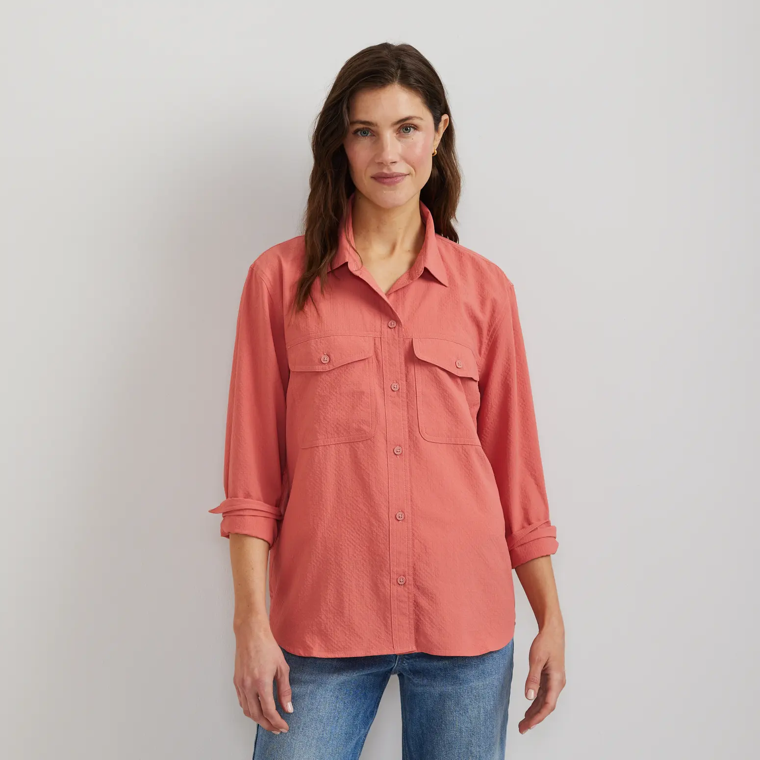 Eddie Bauer Women's Mountain 3.0 Long-Sleeve Shirt Down Insulation Everyday Wear