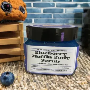 NEW PRODUCT* Blueberry Muffin Sugar Scrub (foam or without foam) body scrubber