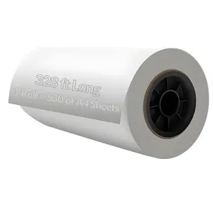 DTF Transfer Film - 13" x 328 ft DTF Film - Matte Finish, Cold Peel, Washable, High Ink Adhesion, DTF Paper - DTF Transfer Film Printer with Strong DTF Powder Adherence - DTF Film Roll for all Fabric