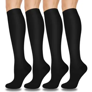 Compression Socks for Women & Men 4 Pairs, Best Support for Nurses Running Travel,summervibes
