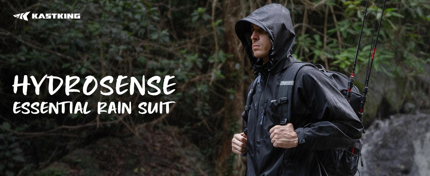 KastKing HydroSense Essential Waterproof Rain Suit for Men and Women, Lightweight, Durable Outdoor Gear for Fishing, Hiking