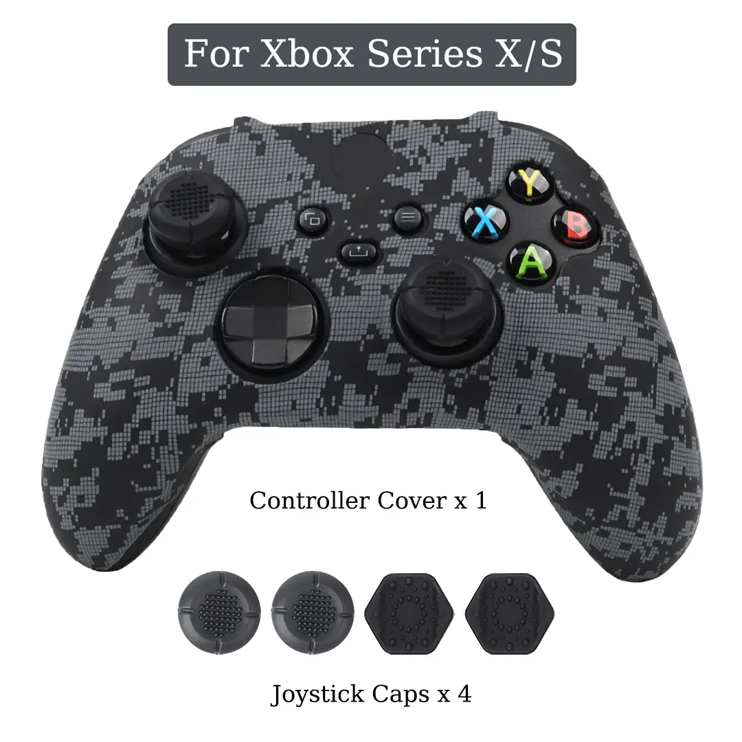 Silicone Soft Protective Gamepad Cases For Xbox Series X/S Controller Game Joystick Cover For Xbox One X/S 360 Elite Series 2 Controller Accessories Protection Game Console Accessories Silicone Joysticks Covers