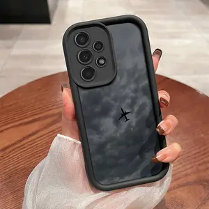 Phone case: Misty Sky Airplane Pattern Shockproof Case for  Galaxy S24 Ultra/S24/S22 Ultra 5G/S22 5G/S21 FE 5G/S20 FE/A55 5G/A55/A54 5G/A53 5G/A35 5G/A32/A15 5G/A15 4G/A13 5G/S23 Ultra/S23/A34/A25 5G - Sleek Design, Durable Protection