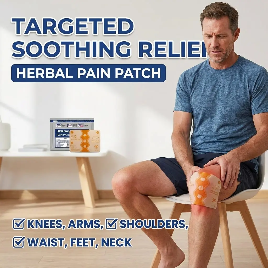 Long-Lasting Warm Herbal Heat Patches, Hypoallergenic Natural Body Care Patches for Sore Joint & Muscle Relief, Target Knee, Back, Shoulder and Arm Discomfort from Arthritis or Fatigue, Affordable Multi