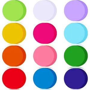 360 Pcs Round Cutouts Paper 3.9 Inch Assorted Color Die Cuts for DIY Craft Projects School Classroom Bulletin Board Decor