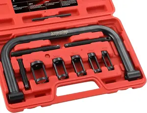 Auto Valve Spring Compressor C Clamp Tool Set Suitable for Motorcycle, ATV, Car, Small Engine Vehicle Equipment