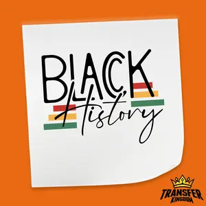 Black History Month Bold Brush - Black History Month DTF Heat Transfer Sheet