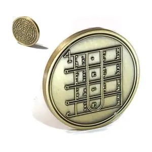 First Pentacle of the Moon Coin – Solomonic Lunar Seal, 72 Names of God