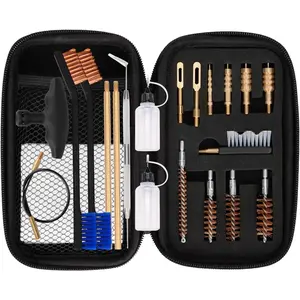 KDO  Universal Handgun Cleaning kit .22,.357,.38,9mm,.45 Caliber Pistol Cleaning Kit Bronze Bore Brush and Brass Jag Adapter