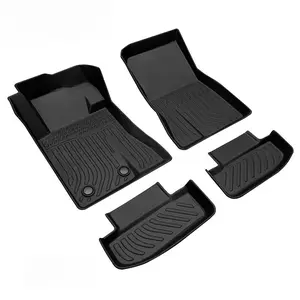 Fits 15-25 Ford Mustang 3PCS 3D Molded Floor Mat All Season Carpets Liner TPE