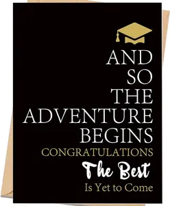 Graduation Card for Him Her, Class Of 2026 Graduation Gift for High School,College,Graduates,Bacholar, Congrats Grad Card with Envelope