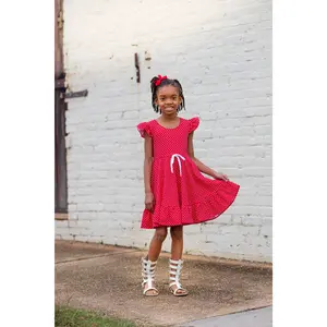 Sweetie Knit Red and White Polka Dot Dress